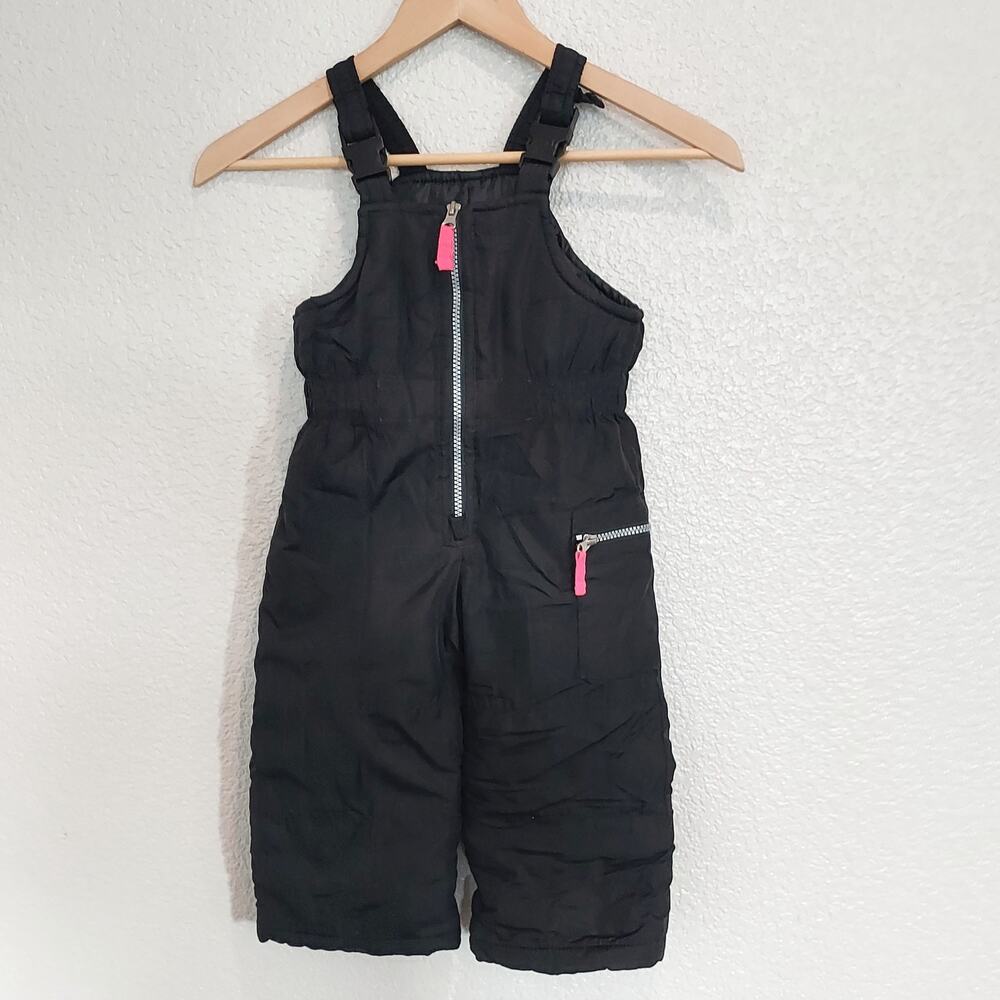 Carter's Black Snow Overalls Size 2T